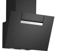 Bosch Chimney Cooker Hood DWK67FN60B Series 4 60cm Angled Glass Black