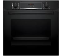 Bosch Series 4 HQA574BB3B Built In Electric Single Oven with Pyrolytic Cleaning - Black - A+ Rated, Black