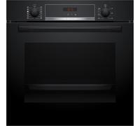 Bosch Series 4 HQA574BB3B Built In Electric Single Oven with Pyrolytic Cleaning - Black - A+ Rated, Black