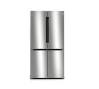 Bosch Series 4 KFN96VPEAG Metallic Silver Freestanding American Style Fridge-Freezer with Ice & Water