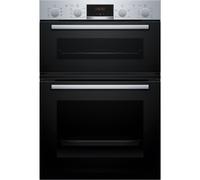 Bosch, Series 4, MBA533BS3B, 60cm Built-in Double Oven with 3D