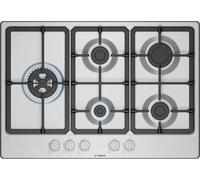 Bosch Series 4 PGM7B5K90 75cm Wide Stainless Steel Gas Hob