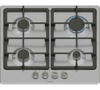 Bosch, Series 4, PGP6B5K90 60cm Gas Hob with 4 burners, 2 Dishwasher suitable cast iron pan supports, new standard sword dials, Front control