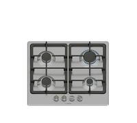 Bosch, Series 4, PGP6B5K90 60cm Gas Hob with 4 burners, 2 Dishwasher suitable cast iron pan supports, new standard sword dials, Front control