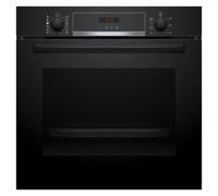 Bosch Series 4 HQA574BB3B Built In Electric Single Oven with Pyrolytic Cleaning - Black - A+ Rated, Black