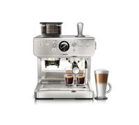 Bosch Series 4 Semi-Automatic Espresso Machine, PFG403C3 Silver | Illuminated cup lighting, 30-setting grinder, 5 direct-to-cup options, PID temperature control, Steam Wand & Milk Frother