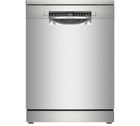 Bosch Series 4 SMS4EKI06G Freestanding Dishwasher, 60cm, Silver Inox | AutoAir Dry, 6 programmes, Vario Flex baskets, 5 options, 42dB, 9L, 14 place settings