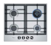 Bosch Series 6 60cm 4 Burner Gas Hob - Stainless steel