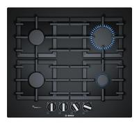 Bosch Series 6 60cm Gas on Glass 4 Burner Gas Hob - Black PPP6A6B90