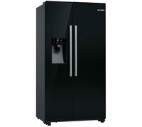 BOSCH Series 6 KAD93ABEP American-Style Fridge Freezer - Black, Black