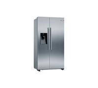 Bosch Series 6 KAD93AIERG Stainless Steel Side-By-Side Freestanding Fridge-Freezer - Plumbed-In Ice & Water