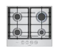 Bosch Series 6 PCP6A5I90 60cm Gas Hob with 4 burners, Stainless Steel