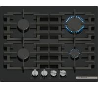Bosch Series 6 PPP6A6I40 - Black Gas Hob - 60cm - 4 Cooking Zones