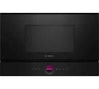 Bosch Series 8 BFL7221B1B 38cm High Black Built-In Microwave Oven