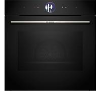 Bosch HSG7364B1B Series 8 Black Electric Single Oven with Steam Function