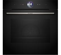 Bosch HSG7364B1B Series 8 Black Electric Single Oven with Steam Function