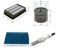 Bosch Service Kit with Air, Oil & Cabin Filters and fits Mitsubishi Lancer VIII