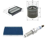 Bosch Service Kit with Air, Oil & Cabin Filters and Spark fits Hyundai Veloster