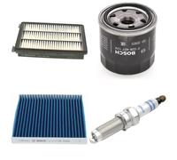 Bosch Service Kit with Air, Oil & Cabin Filters and Spark Pl fits Hyundai Tucson