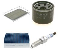 Bosch Service Kit with Air, Oil & Cabin Filters and Spark Pl fits Suzuki Swift V