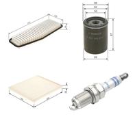 Bosch Service Kit with Air, Oil & Cabin Filters and Spark Plug fits Toyota Rav 4