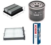 Bosch Service Kit with Air, Oil & Cabin Filters and Spark Plugs fits Mazda 3