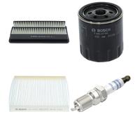 Bosch Service Kit with Air, Oil & Cabin Filters and Spark Plugs fits Mazda 6