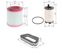 Bosch Service Kit with Air, Oil & Cabin Filters fits Audi A8 D3 2006-2010 4.2