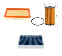 Bosch Cabin Pollen Filter 0 986 628 612 (A8612) - High Efficiency against Pollen & Dust