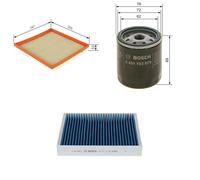 Bosch Service Kit with Air, Oil & Cabin Filters fits Chevrolet Cruze 2009 on 1.6