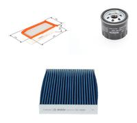 Bosch Service Kit with Air, Oil & Cabin Filters fits Dacia Lodgy 2013 on 1.5