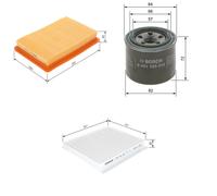 Bosch Service Kit with Air, Oil & Cabin Filters fits Hyundai Lantra 1995-2000