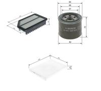 Bosch Service Kit with Air, Oil & Cabin Filters fits Kia Soul II 2014-2018