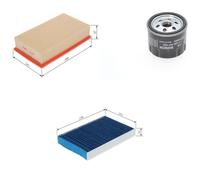 Bosch Service Kit with Air, Oil & Cabin Filters fits Nissan Juke 2010-2019 1.5