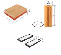 Bosch Service Kit with Air, Oil & Cabin Filters fits Ssangyong Rodius I