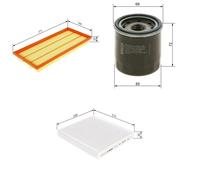 Bosch Service Kit with Air, Oil & Cabin Filters fits Subaru Forester 2002-2008