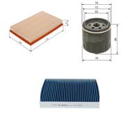 Bosch A8604 Filter - FILTER+pro Cabin Replacement Filter | Highly Effective Against Pollen, Fine Dust, Mold and Bacteria for Cleaner Air Inside the Vehicle