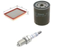 Bosch Service Kit with Air & Oil Filters and Spark Plugs fits Alfa Romeo 155