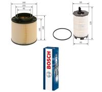 Bosch Service Kit with Air & Oil Filters and Spark Plugs fits Audi A5 2007-2012