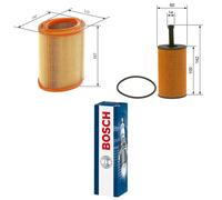 Bosch Service Kit with Air & Oil Filters and Spark Plugs fits Citroën Berlingo