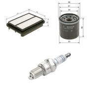 Bosch Service Kit with Air & Oil Filters and Spark Plugs fits Daihatsu Charade