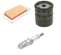Bosch Service Kit with Air & Oil Filters and Spark Plugs fits Ford Ka 1996-2008