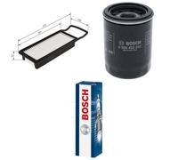 Bosch Service Kit with Air & Oil Filters and Spark Plugs fits Honda Jazz II