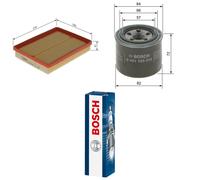 Bosch Service Kit with Air & Oil Filters and Spark Plugs fits Hyundai Trajet