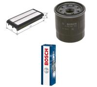 Bosch Service Kit with Air & Oil Filters and Spark Plugs fits Kia Picanto I