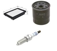 Bosch Service Kit with Air & Oil Filters and Spark Plugs fits Kia Picanto II