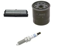 Bosch Service Kit with Air & Oil Filters and Spark Plugs fits Kia Picanto III