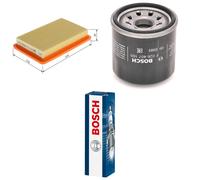 Bosch Service Kit with Air & Oil Filters and Spark Plugs fits Mazda Premacy