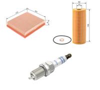 Bosch Service Kit with Air & Oil Filters and Spark Plugs fits Mercedes-Benz Slk