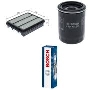 Bosch Service Kit with Air & Oil Filters and Spark Plugs fits Mitsubishi Fto